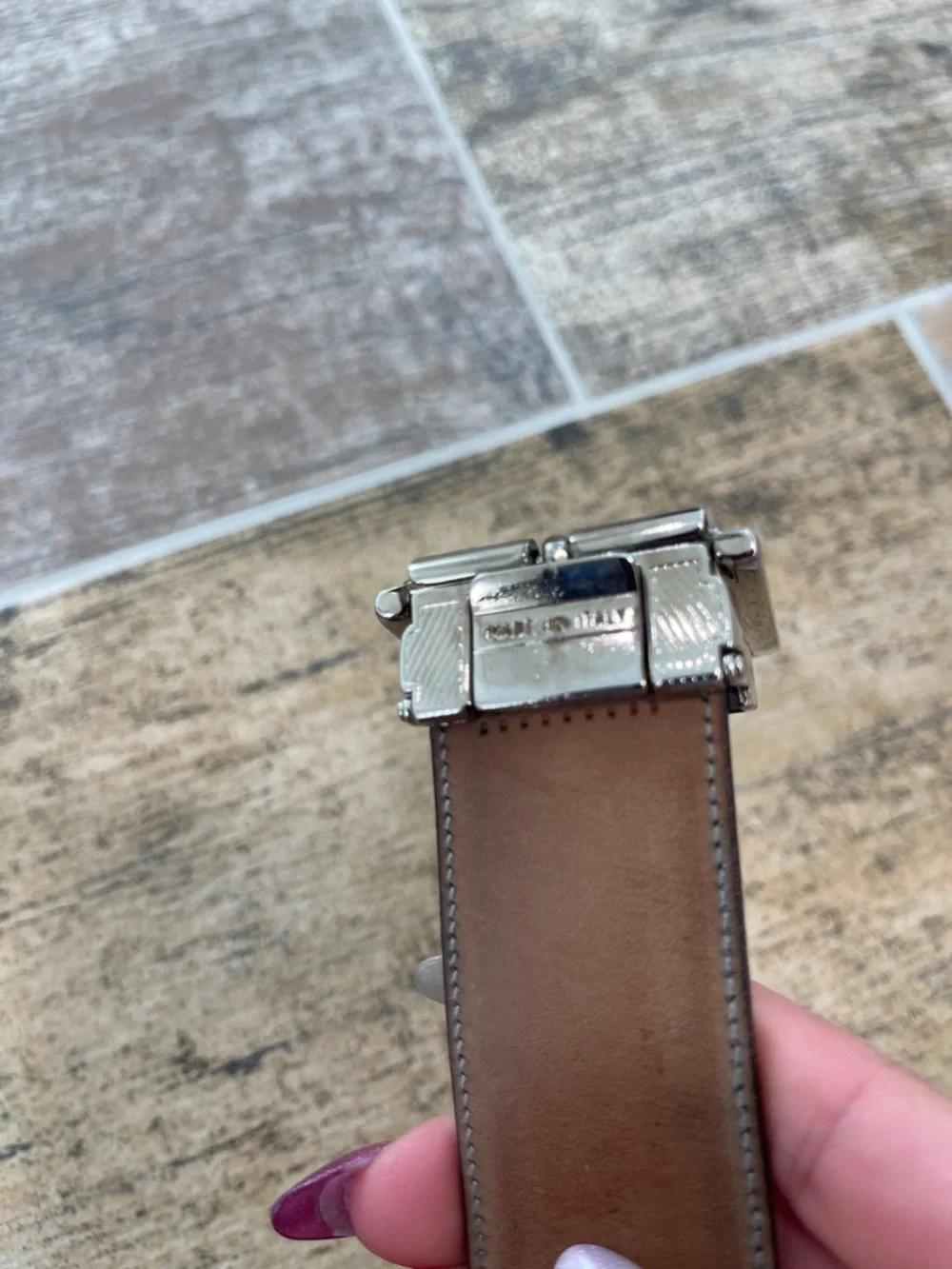 Dolce & Gabbana Black Patent Leather Belt with Silver-Tone Buckle Mens